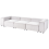 Beliani Modular Sofa 3 Seater ARDAL Off-White Corduroy 5
