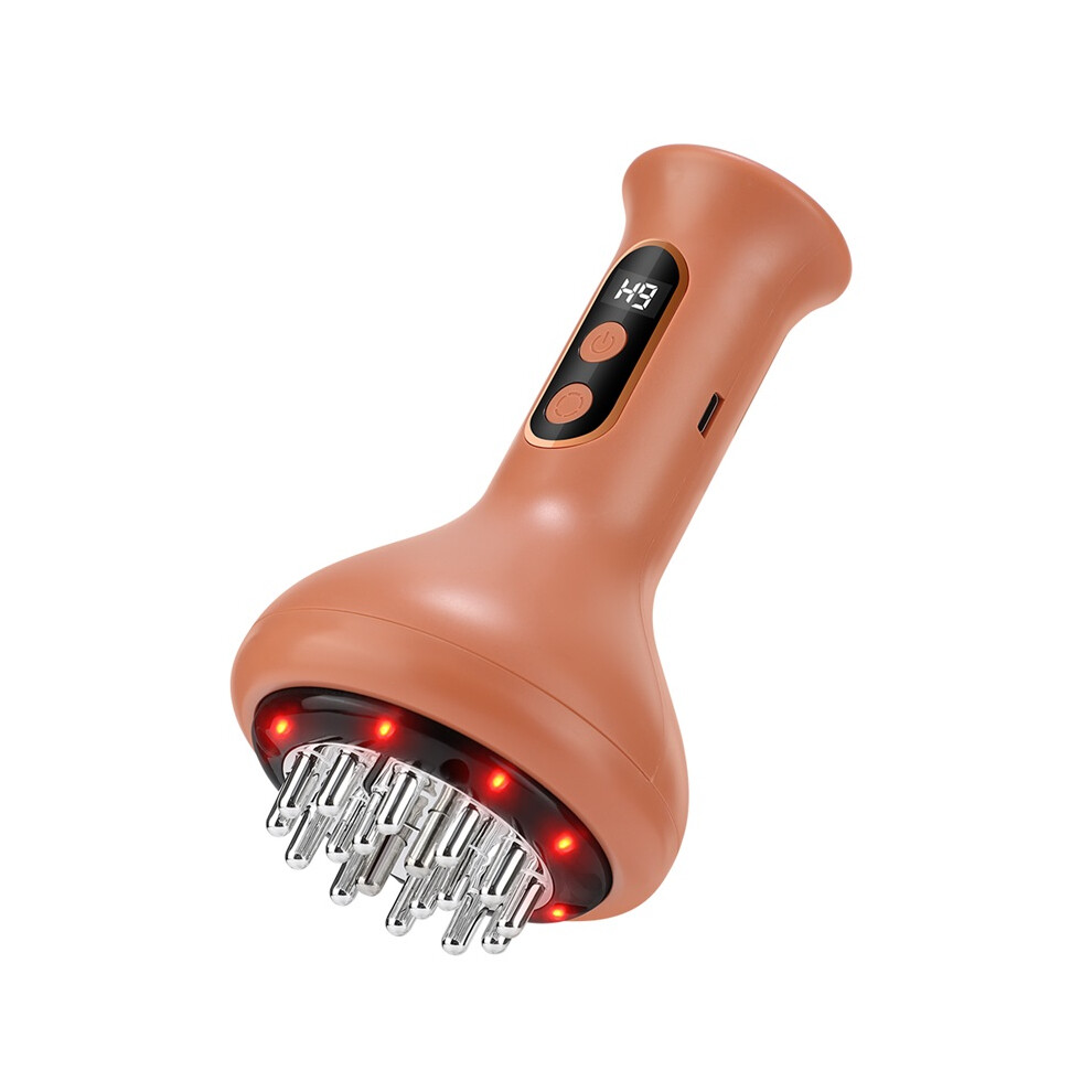 Stoyotu Orange (Orange) Electric Guasha Massage Body Shaping Heated Vibrate Meridian Scraping Brush Lymphatic Detoxification Regimen Dredging Fat Burner