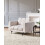 Beliani Armchair ALNES Boucle White 2