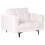 Beliani Armchair ALNES Boucle White 4