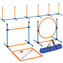Agility-Set für Hunde, 7-teilig: Agility-Ausrüstung für Hundetraining, Hürdenset für Spiele und Training