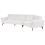 Beliani Sofa 3 Seater KANSSELI Boucle White 5