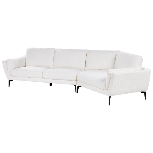 Beliani Sofa 3 Seater KANSSELI Boucle White 2