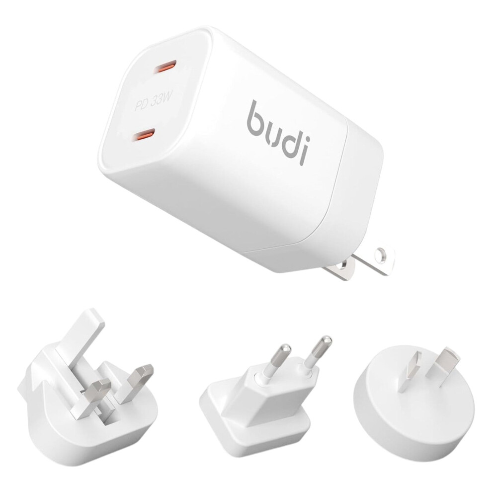 33W Dual Usb-C Pd Gan Mini Global Travel Charger - Fast Charging 6971536924914