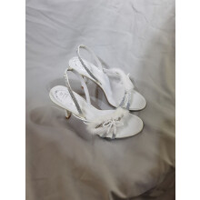 (White 8cm40) Luxury Mink Fur Stiletto Heel Sandals, Party Open Toe High Heels, Rhinestone Pink Slide Sandals