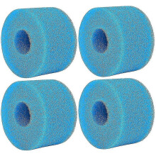 4 stuks Type S1 filterspons, schuimfilterpatroon, filterschuim voor zwembad, herbruikbaar en wasbaar