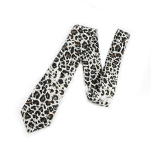 Stylish Wide Cotton Necktie With Leopard Pattern Decorative-BW6