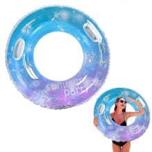 Bouée gonflable transparente à paillettes pour piscine et fêtes, anneau de baignade pour enfants et adultes, loisirs nautiques, dès 16 ans