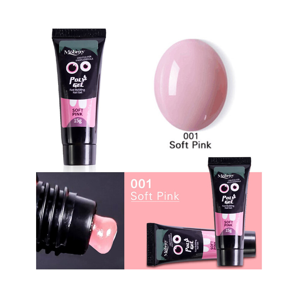 (01SOFTPINK) 9-color nail polish quick-drying phototherapy glue mobray multi-color nail polish phototherapy glue 15ML