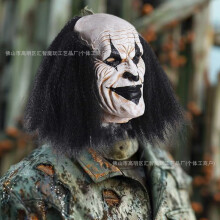(The Dark Knight Joker) Human & Animal Head Mask Set, Scary Funny Halloween Cosplay