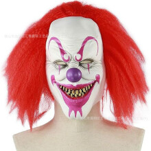 (Buddha, Demon, Clown) Human & Animal Head Mask Set, Scary Funny Halloween Cosplay