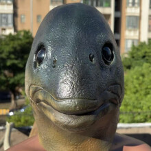 (wronged fish) Human & Animal Head Mask Set, Scary Funny Halloween Cosplay