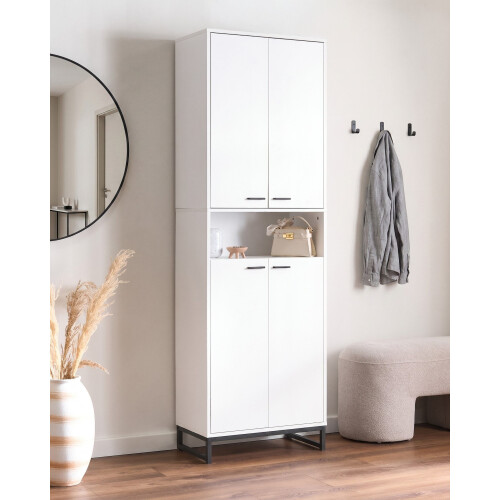 Beliani Shoe Storage Cabinet MATANE White 1