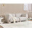 Beliani MJALBI 2 Seater Modular Sofa Off-White Boucle 2