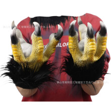 (A pair of black-feathered eagle claws) Human & Animal Head Mask Set, Scary Funny Halloween Cosplay