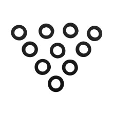 Small Brass Instrument Felt Pads Noise Reducing & Easy to-Black