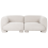 Beliani MJALBI 2 Seater Modular Sofa Off-White Boucle 4