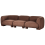 Beliani Modular Sofa 3 Seater MJALBI Brown Boucle 5