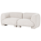 Beliani MJALBI 2 Seater Modular Sofa Off-White Boucle 5