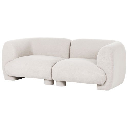 Beliani Modular Sofa 2 Seater MJALBI Boucle Off-White 2