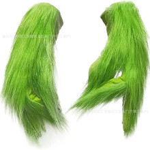 (Grinch gloves) Human & Animal Head Mask Set, Scary Funny Halloween Cosplay