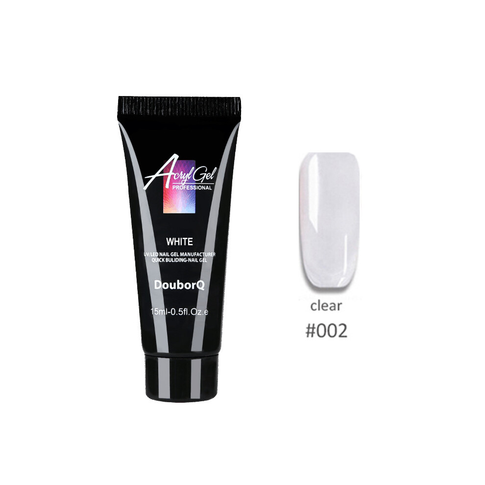 (Clear02) Poly gel manicure 15ML quick drying phototherapy extension gel
