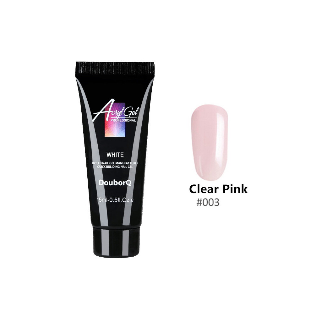 (Clear pink03) Poly gel manicure 15ML quick drying phototherapy extension gel