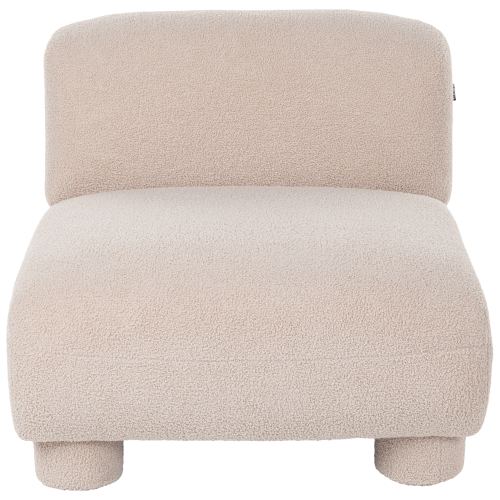 Beliani 1-Seat Section MJALBI Boucle Beige 2