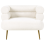 Beliani Armchair BOVIK Fabric Off-White 4