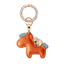 Charm Cartoon Horse Keychain Pendant Craft from Sturdy-Orange