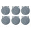 Pack of 6 Table Pad With Cats Ear Design Kitchen-Light Grey 1