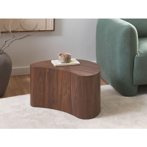 Beliani Side Table BILPA Dark Brown 1