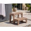 Beliani Hot Tub Steps LIMAY Brown 2