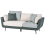 Beliani Sofa 3 Seater BOLGA Fabric Green 2