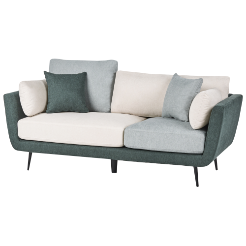 Beliani Sofa 3 Seater BOLGA Fabric Green 1