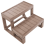 Beliani Hot Tub Steps LIMAY Brown 6