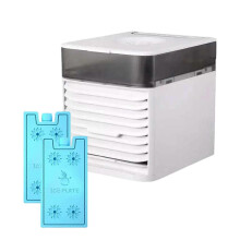 Multifunktionaler Akku-Kühlventilator mit 3 Geschwindigkeitsstufen, energiesparend und leise, für Büro, Schlafsaal und Zuhause, mehrfarbig