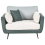 Beliani Armchair BOLGA Fabric Green 4