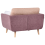 Beliani Armchair BOLGA Fabric Pink 5