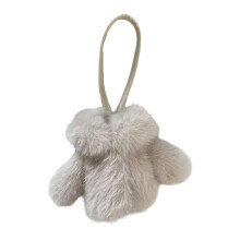 Plush Doll Clothes Pendant Keychain-Oatmeal Color