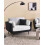 Beliani Armchair BOLGA Fabric Black 2