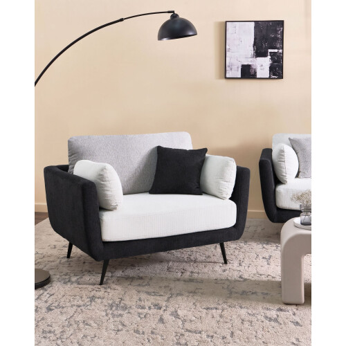 Beliani Armchair BOLGA Fabric Black 1