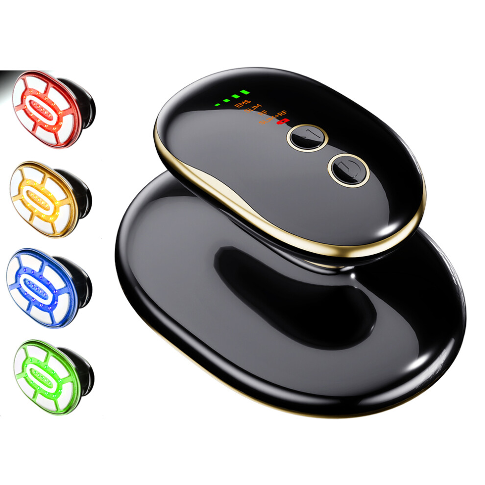 Stoyotu Black (Black) 4 Modes Cellulite Massager Body Sculpting Machine Electric Fat Burner Body Slimming Weight Loss Skin Lifting Beauty Care Device