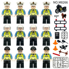 Police Building Blocks Military Battle Police Humanoid Mini Figure Toys Boys Gift 12 Pcs