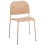 Beliani Set of 2 Dining Chairs WINDUST Metal Beige 4
