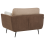 Beliani Armchair BOLGA Fabric Brown 7