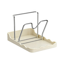 Vertical Space Saving Pot Lid Stand for Kitchens-Milkywhite 2