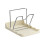 Vertical Space Saving Pot Lid Stand for Kitchens-Milkywhite 2 1