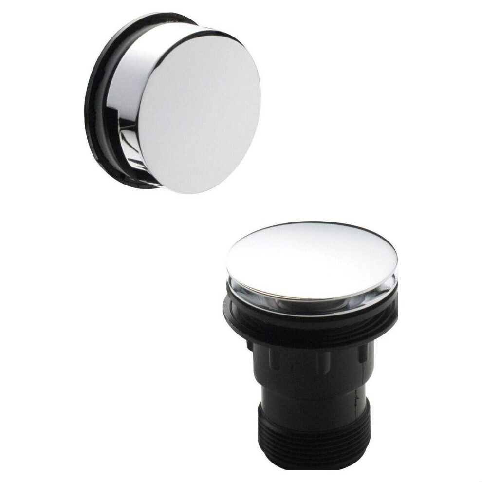 Balterley Round Push Button Bath Waste - 70 X 70Mm - Chrome