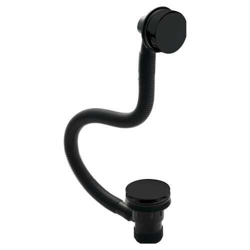 Balterley Round Push Button Bath Waste - 70 x 70mm - Black
